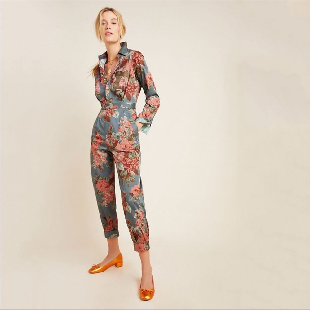 Anthropologie Fiona Utility Jumpsuit
